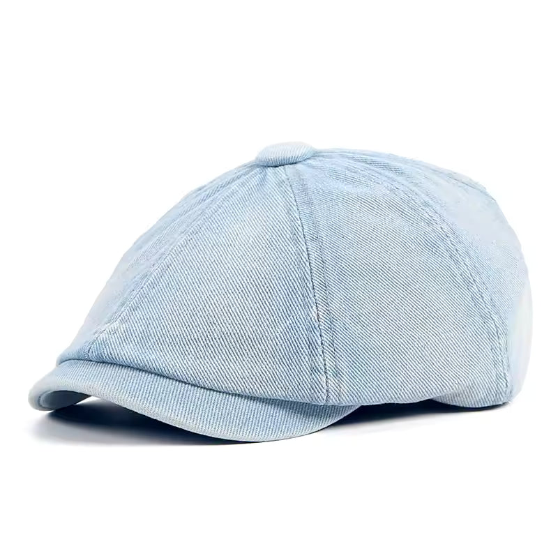 Denim Newsboy Cap