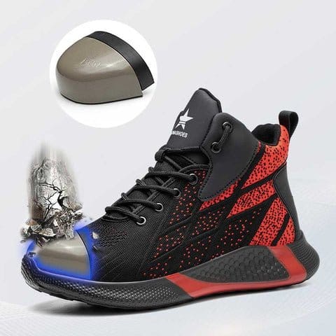 Alpha - Men's Red Work Shoes | Comfortable