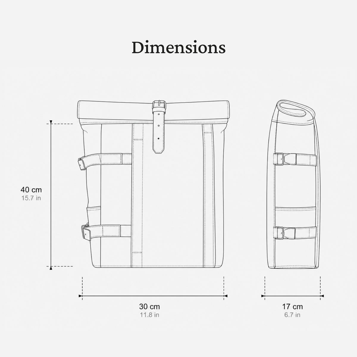 Canvas Motorcycle Backpack | EDINBURGH