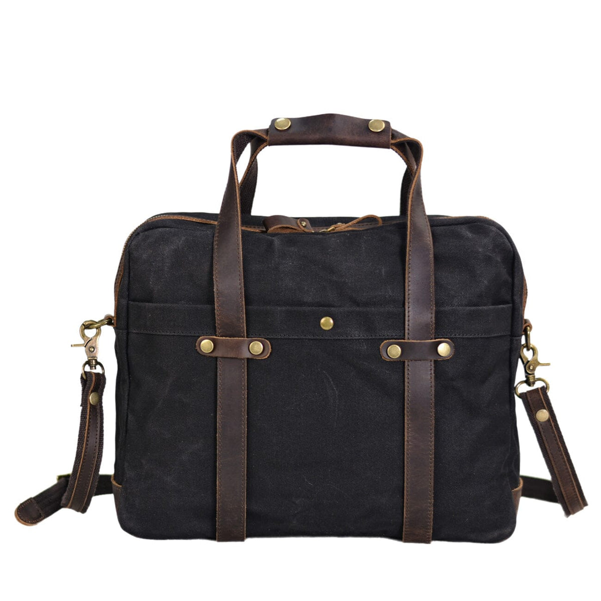 Waxed Canvas Briefcase | EUGENE
