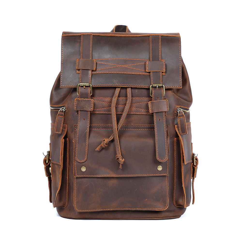 Brown Leather Backpack | SALISBURY