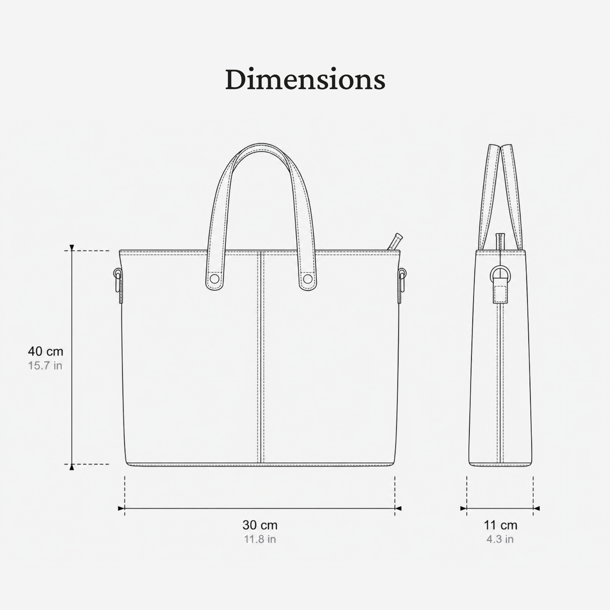 Brown Leather Tote Bag | LIMERICK