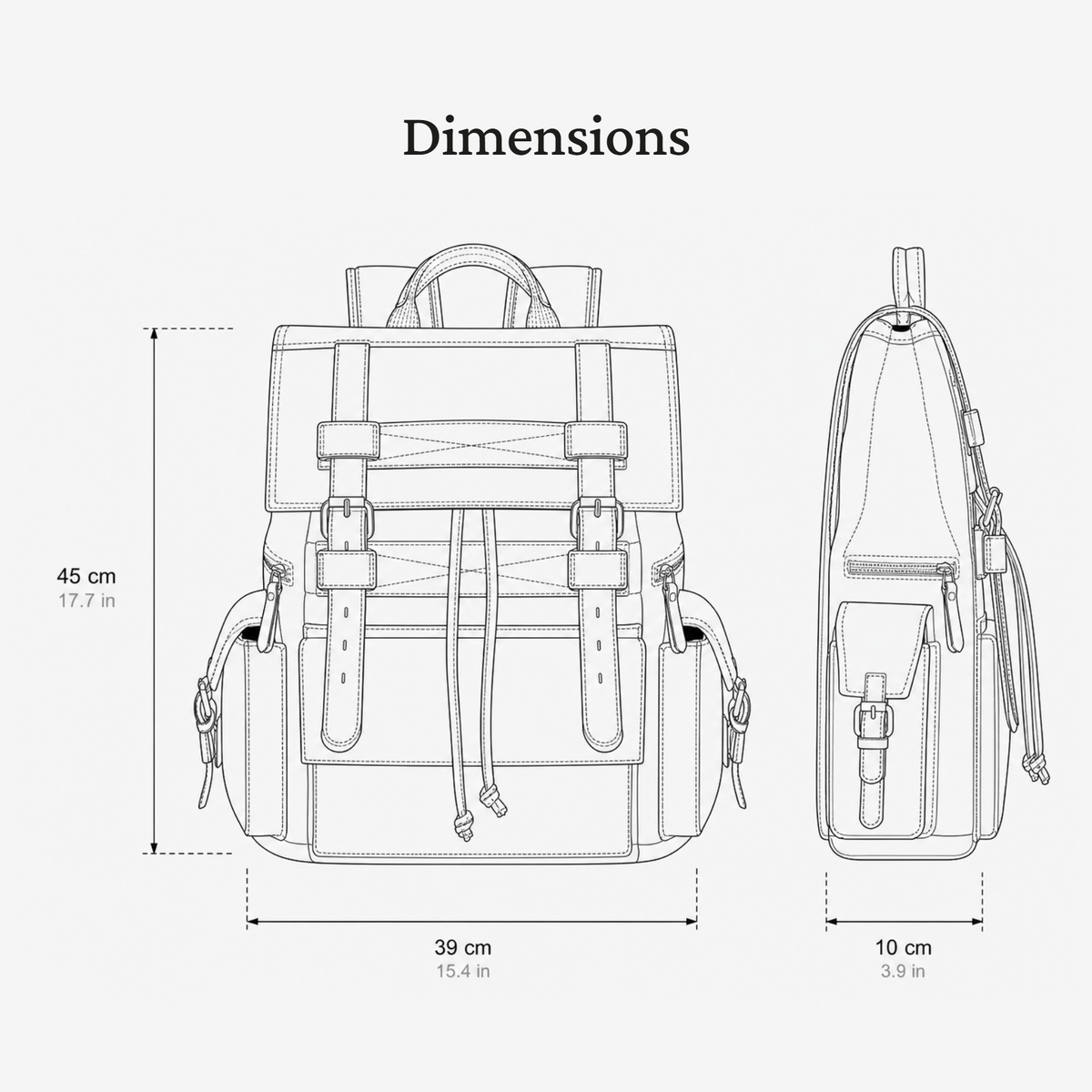 Canvas Drawstring Backpack | CLIFDEN