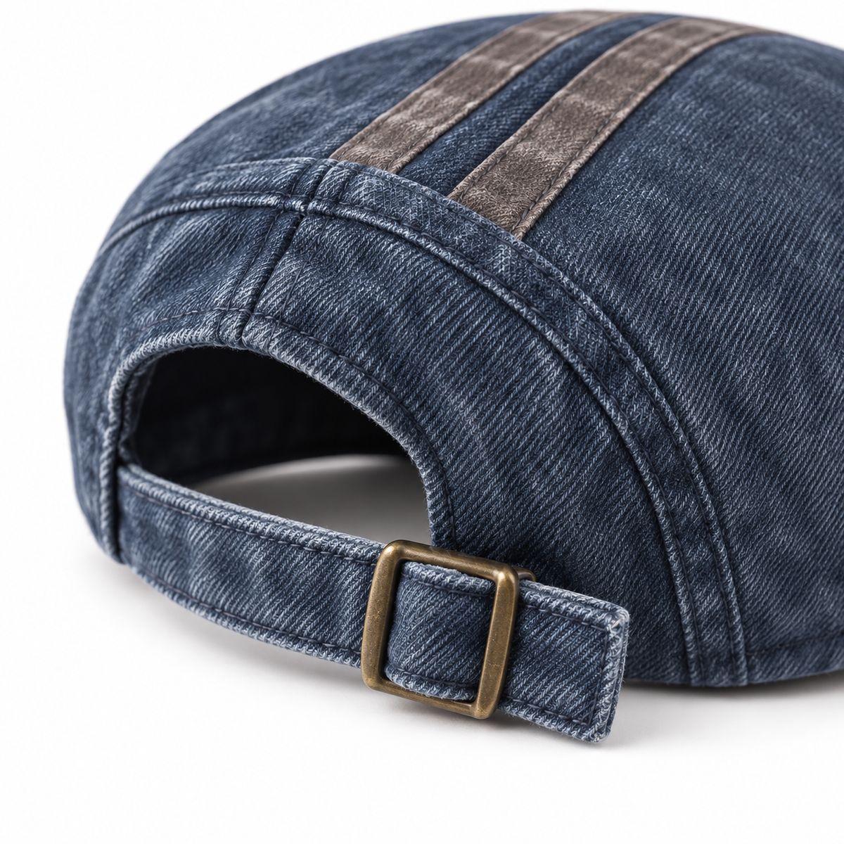 Denim Strip Cap