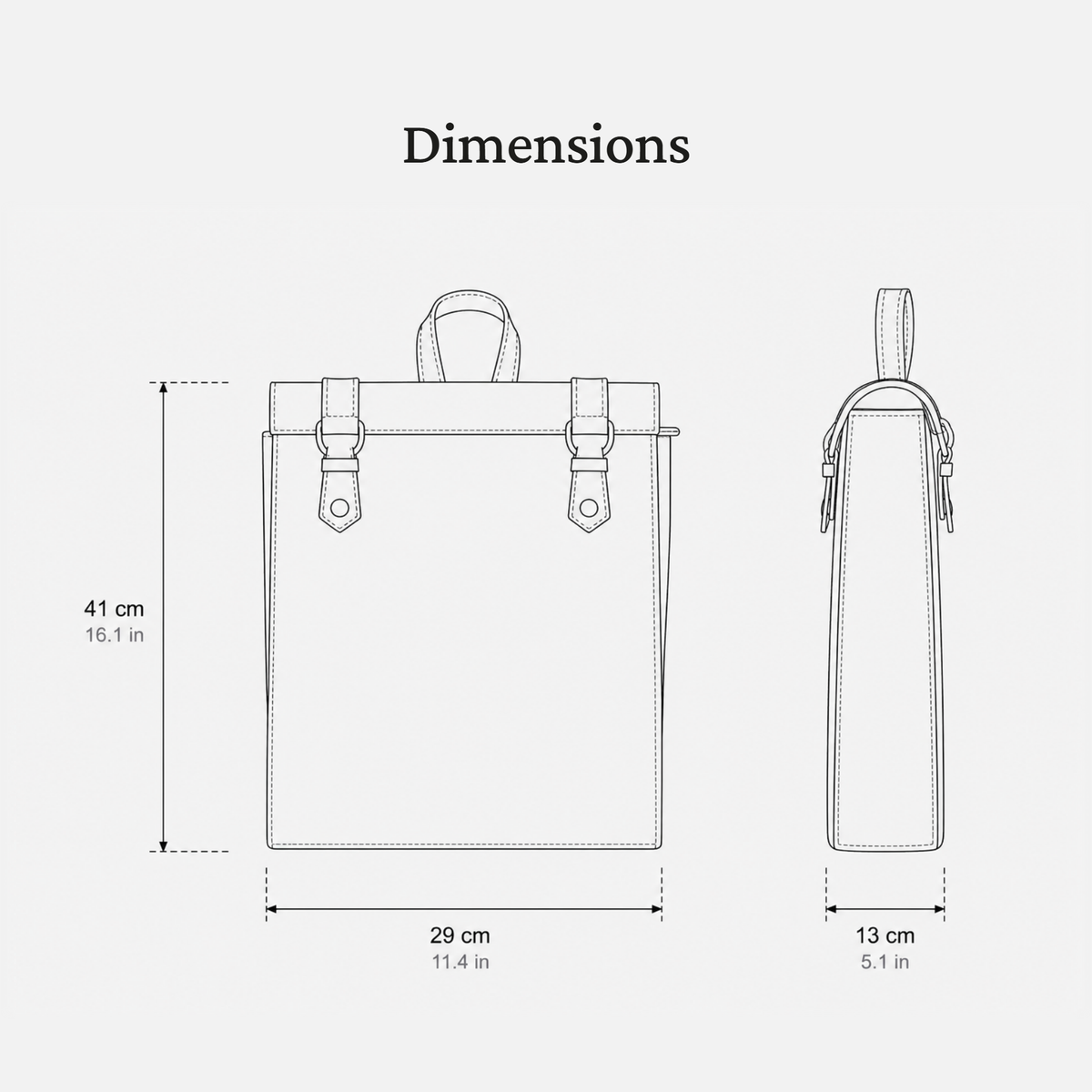Full Grain Leather Backpack | DURHAM