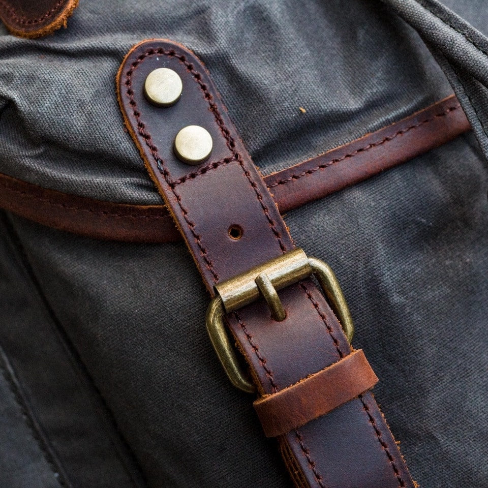Vintage Canvas Leather Rucksack 23L | HARROGATE