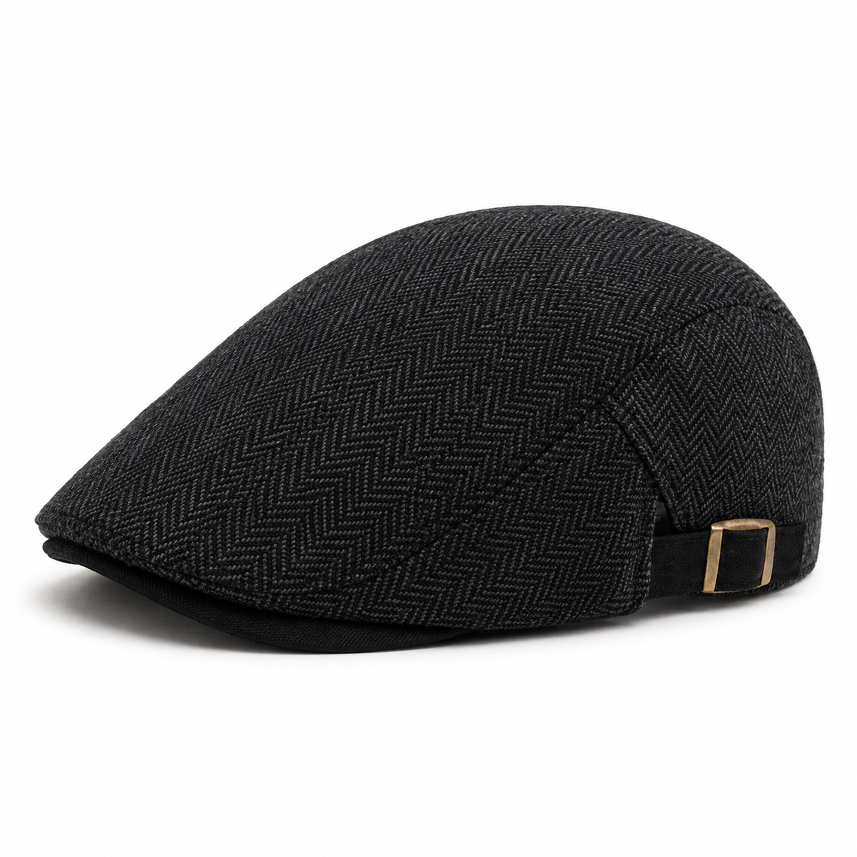 Herringbone Wool Driver Cap