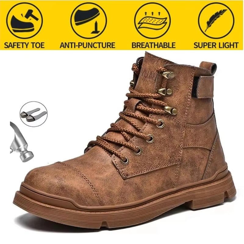 Ironvale - Men's Steel Toe Safety Boots | Waterproof Protection
