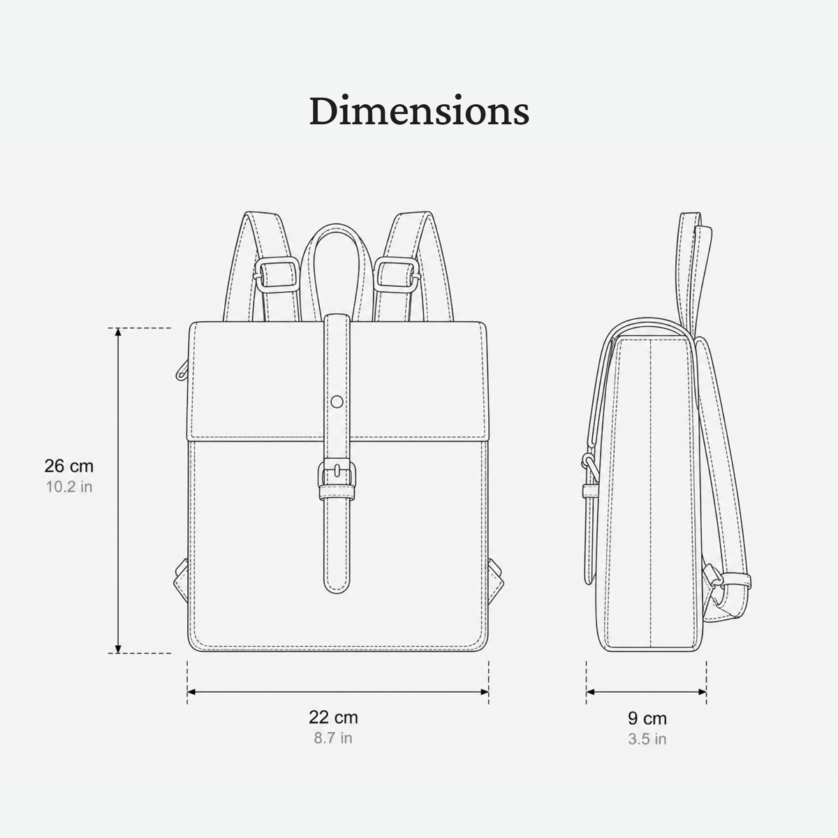 Ladies Leather Backpack | LINCOLN