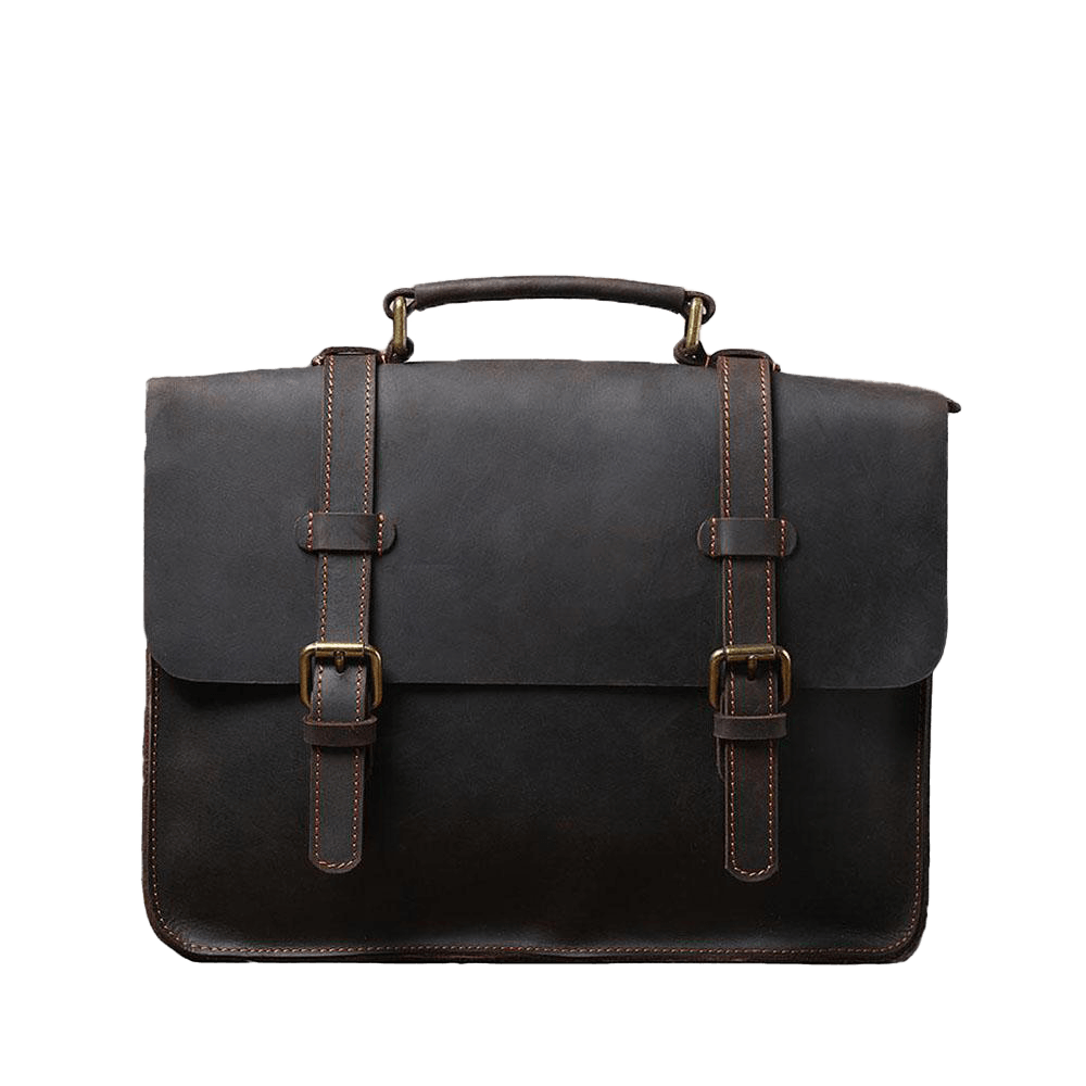 Leather Courier Bag | FALMOUTH