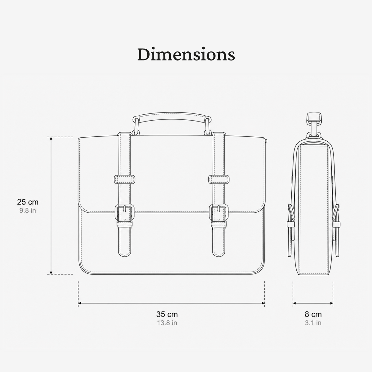 Leather Courier Bag | FALMOUTH