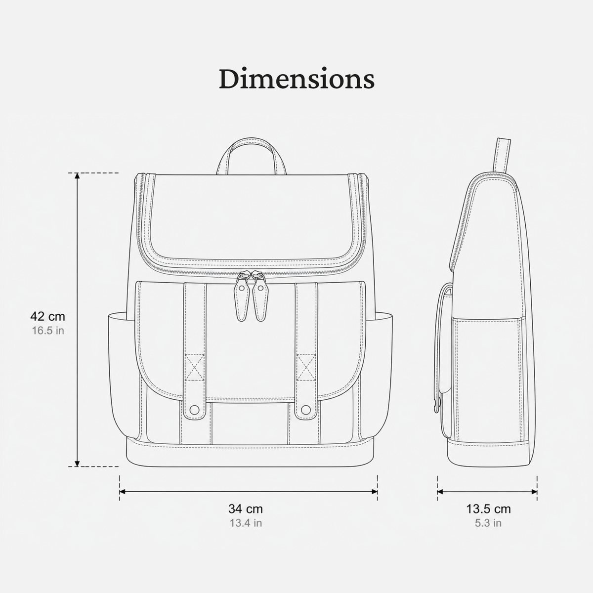 Leather Work Backpack | CONWY