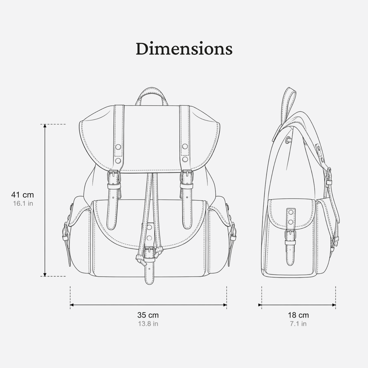 Military Canvas Backpack | MONTREAL