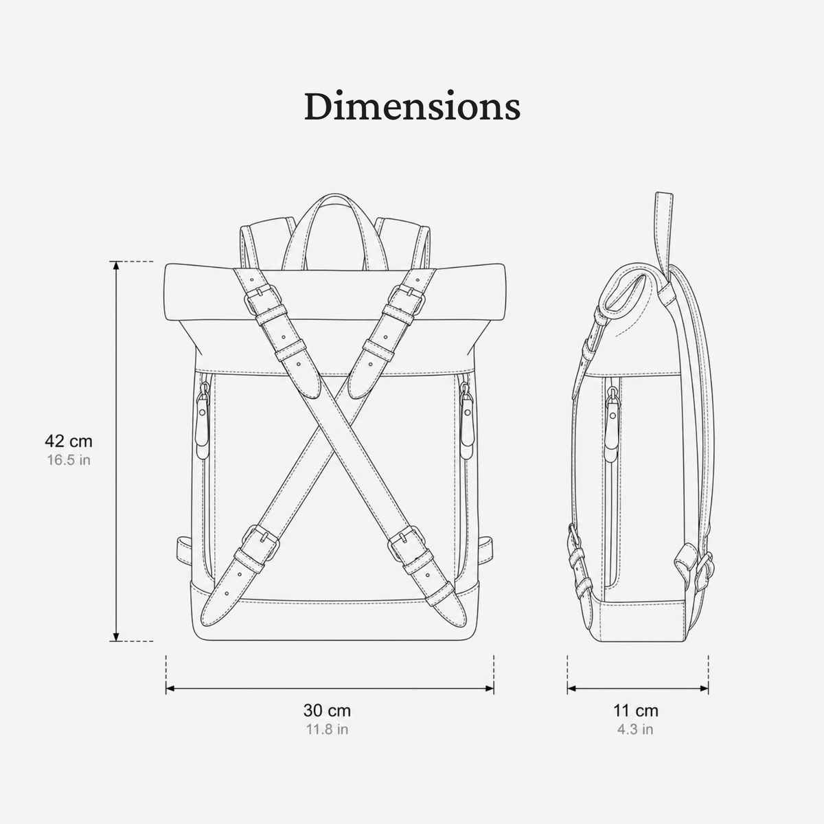 Canvas Rucksack Backpack | CARDIFF