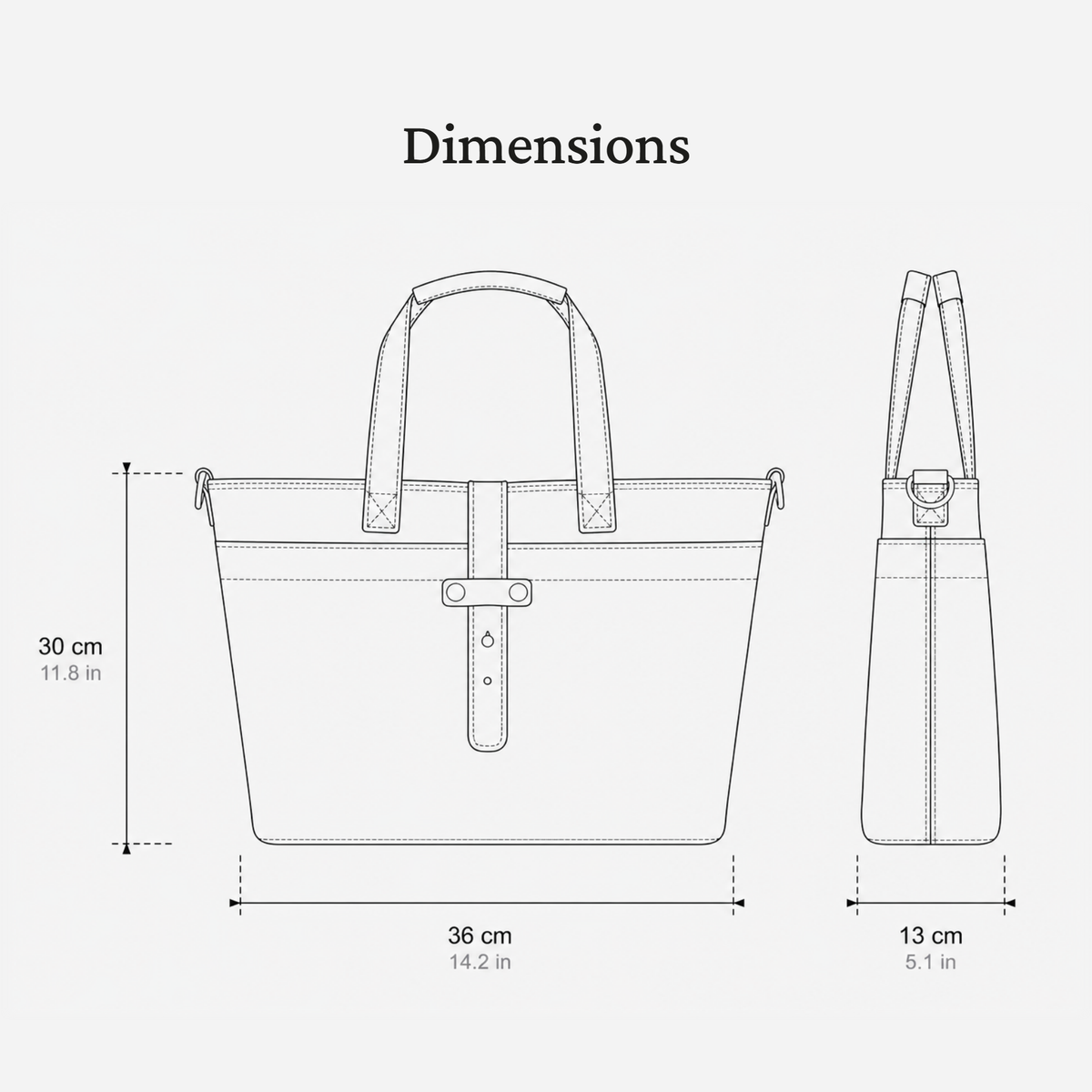 Shoulder Tote Bag | DERRY