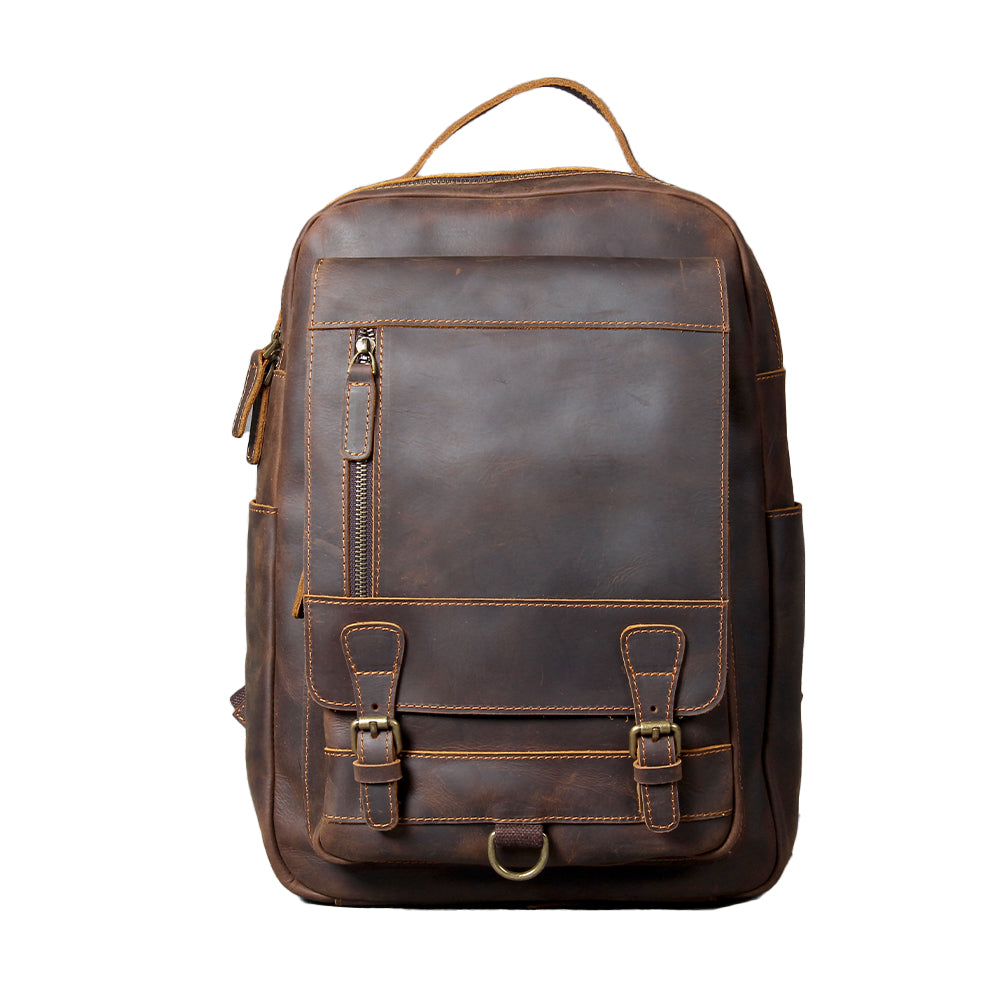 Tan Leather Backpack | SEATTLE