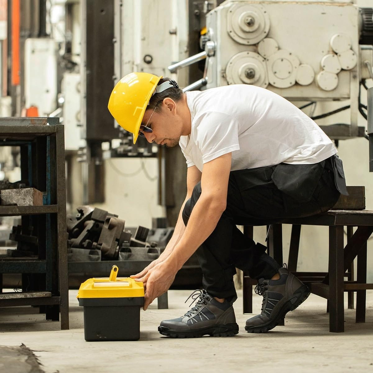 Titanium - Men's Steel Toe Work Boots | Slip Resistant