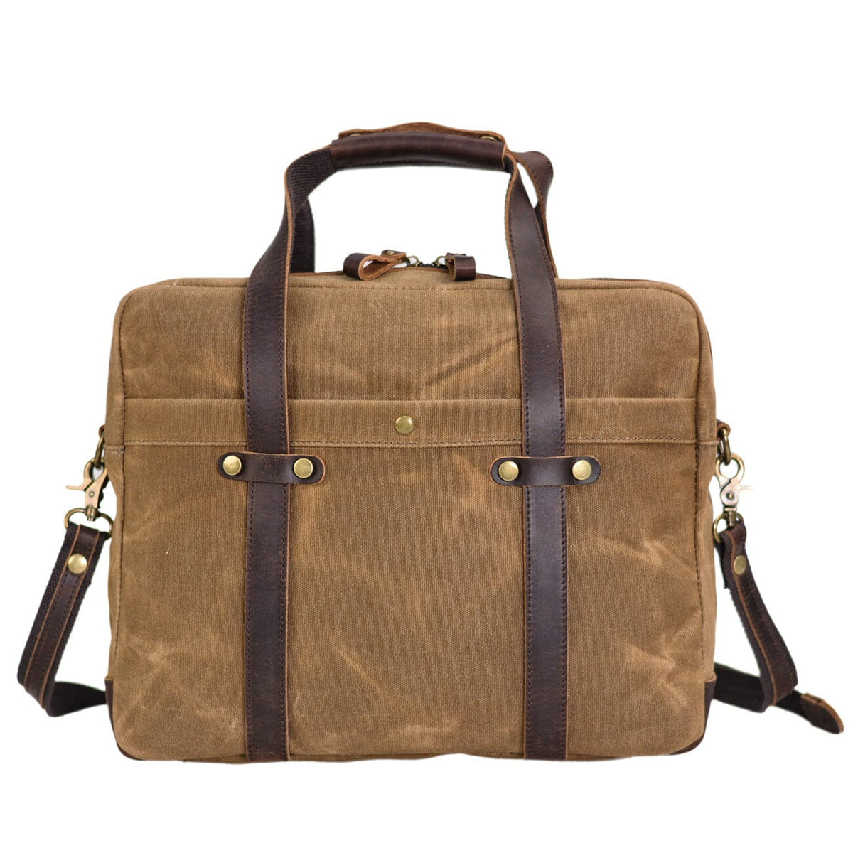 Waxed Canvas Briefcase | EUGENE
