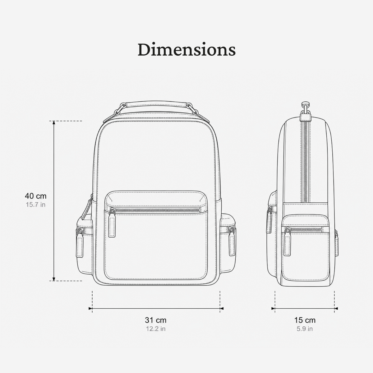 Women's Leather Backpack | SALEM