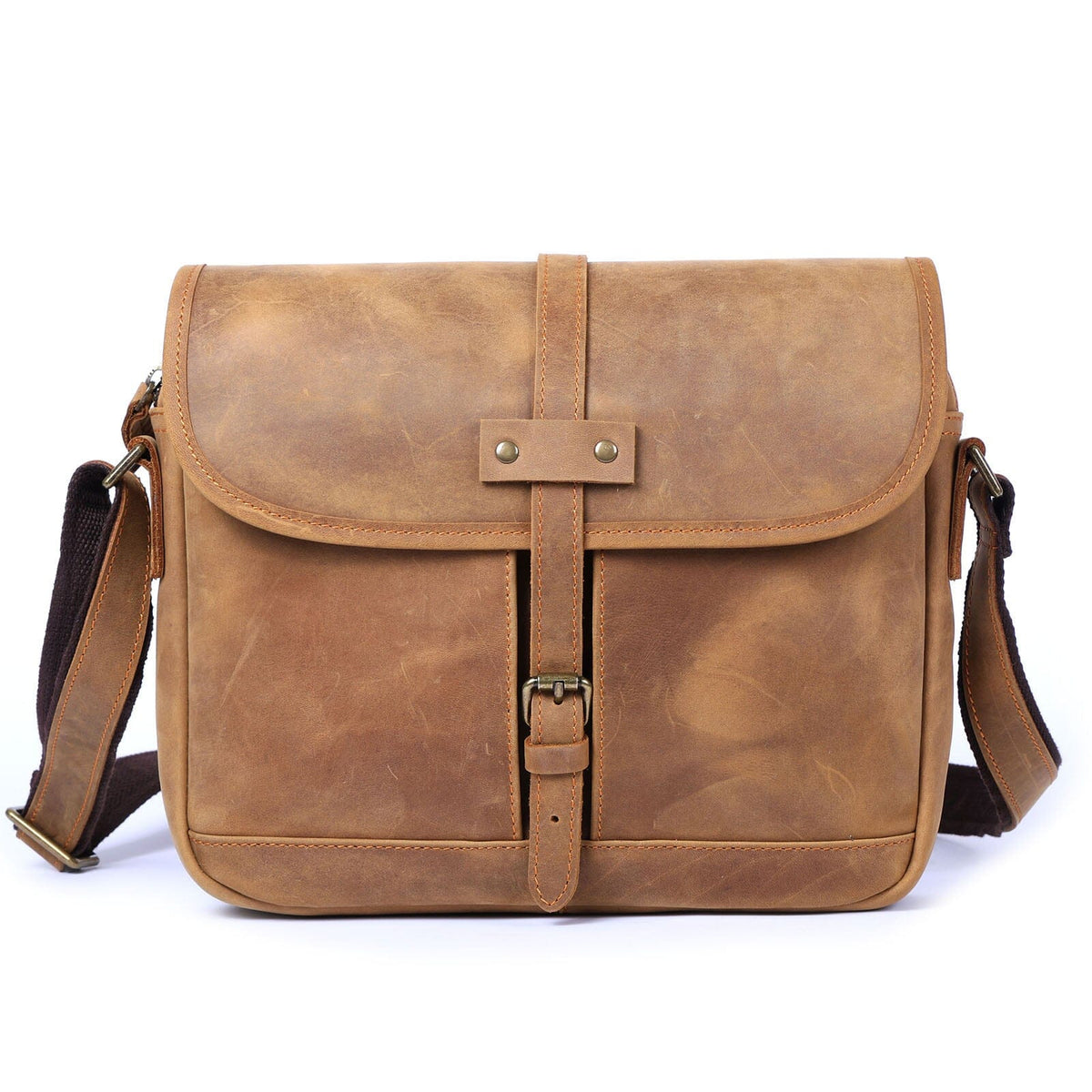 Vintage Leather Messenger Bag | CONCORD