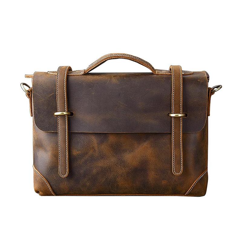 Brown Leather Handbag | BATH