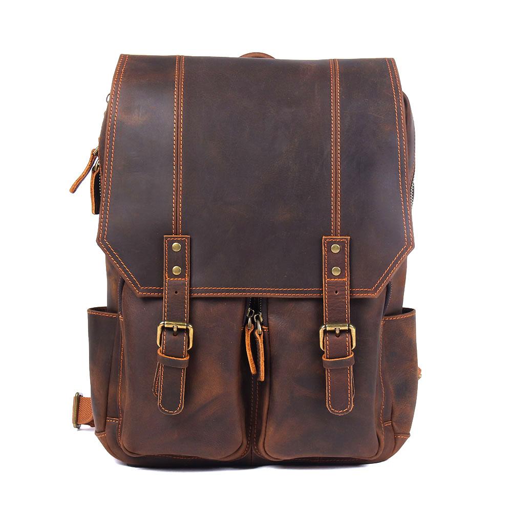 Brown Leather Rucksack | BELFAST