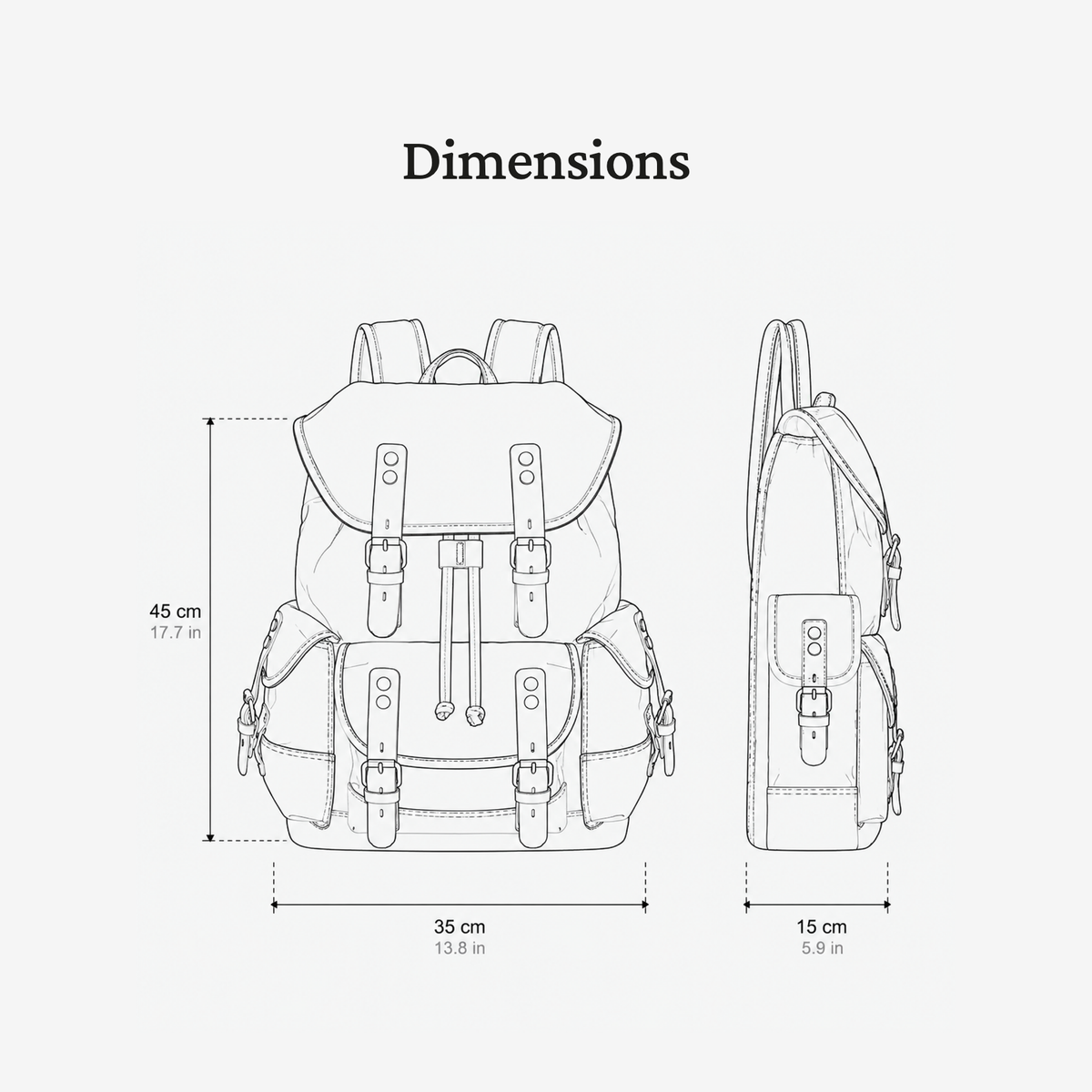 Canvas Hiking Backpack | CONNEMARA