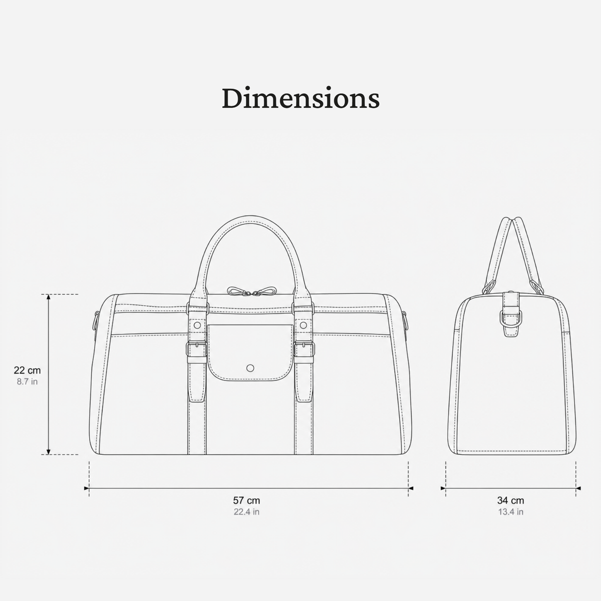 Canvas Holdall Bag | WHITBY