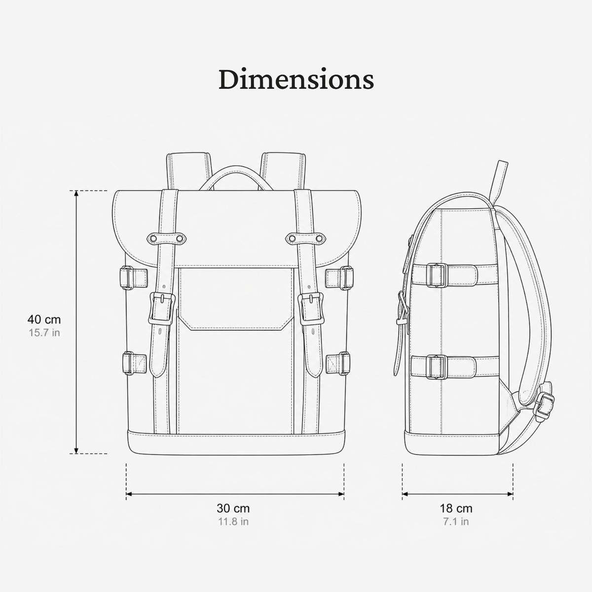 Canvas and Leather Camera Backpack | HALIBURTON