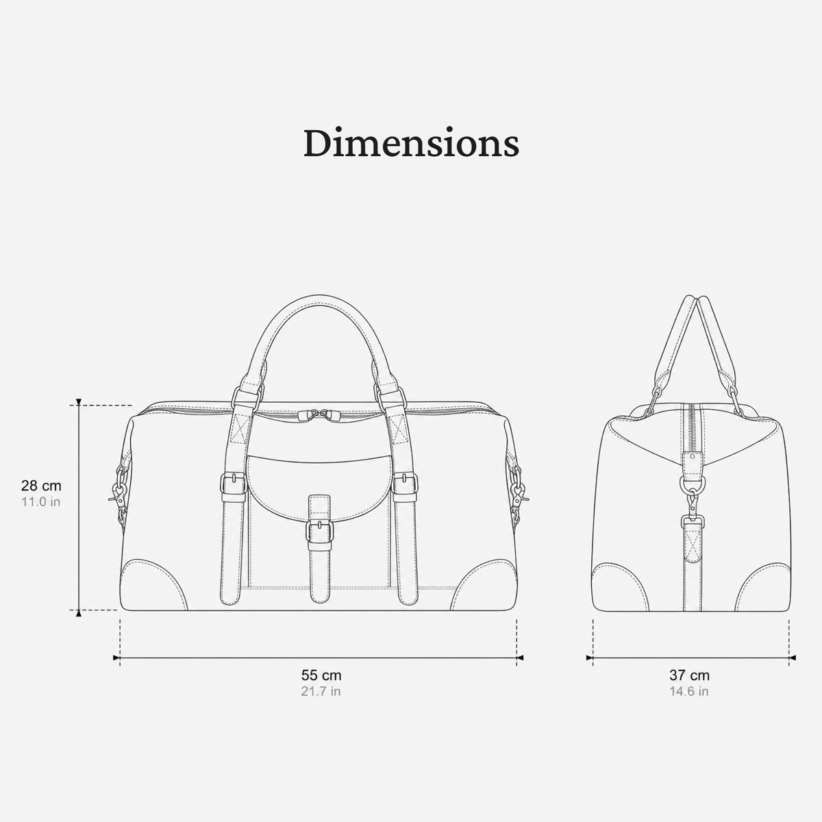 Canvas Overnight Bag | KESWICK