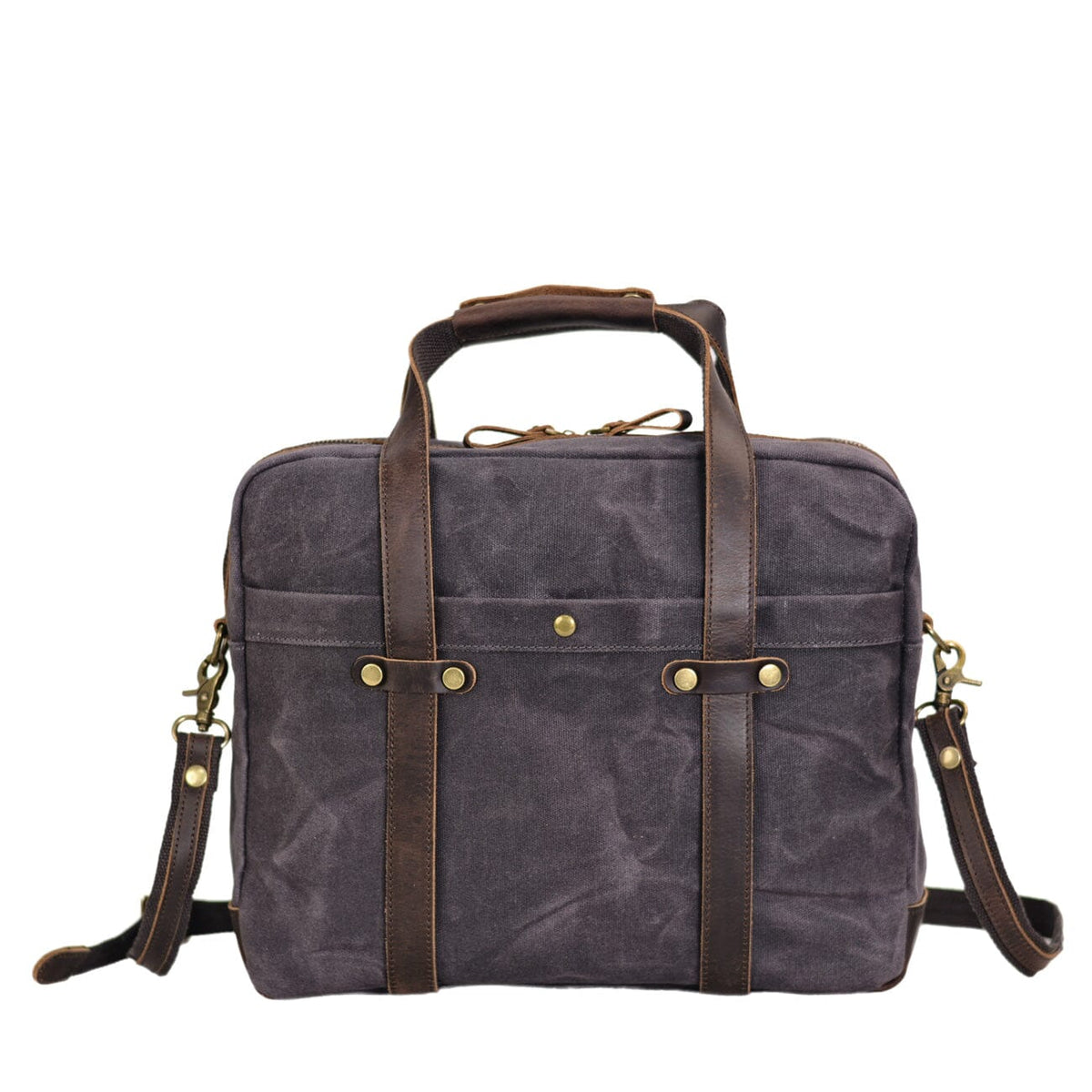 Waxed Canvas Briefcase | EUGENE