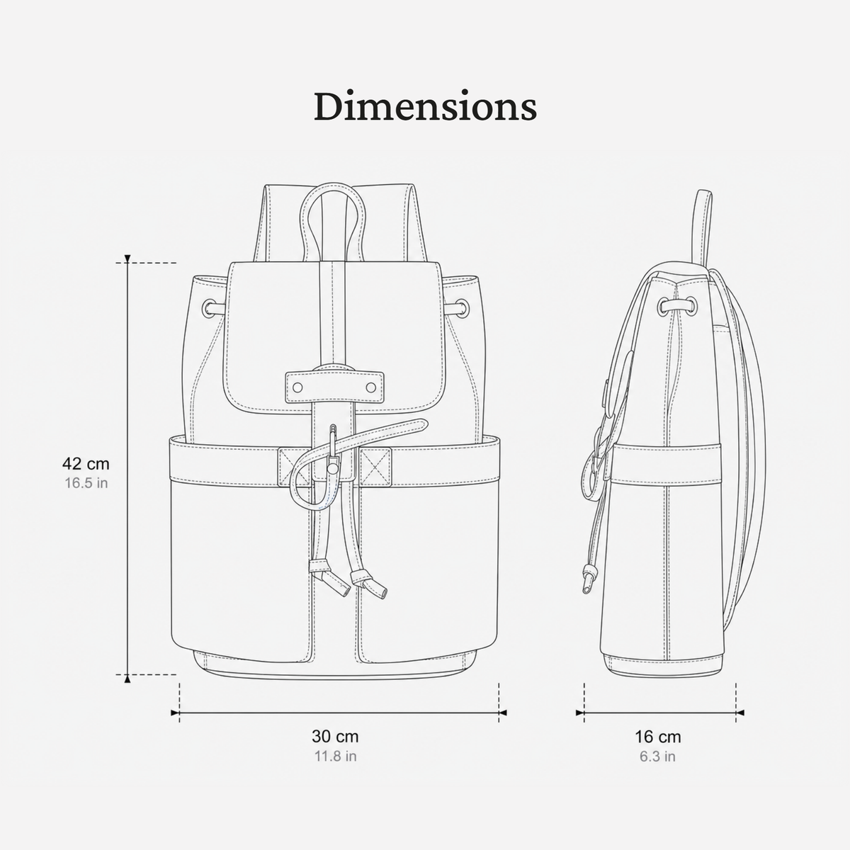 Ladies Leather Backpack | NORWICH