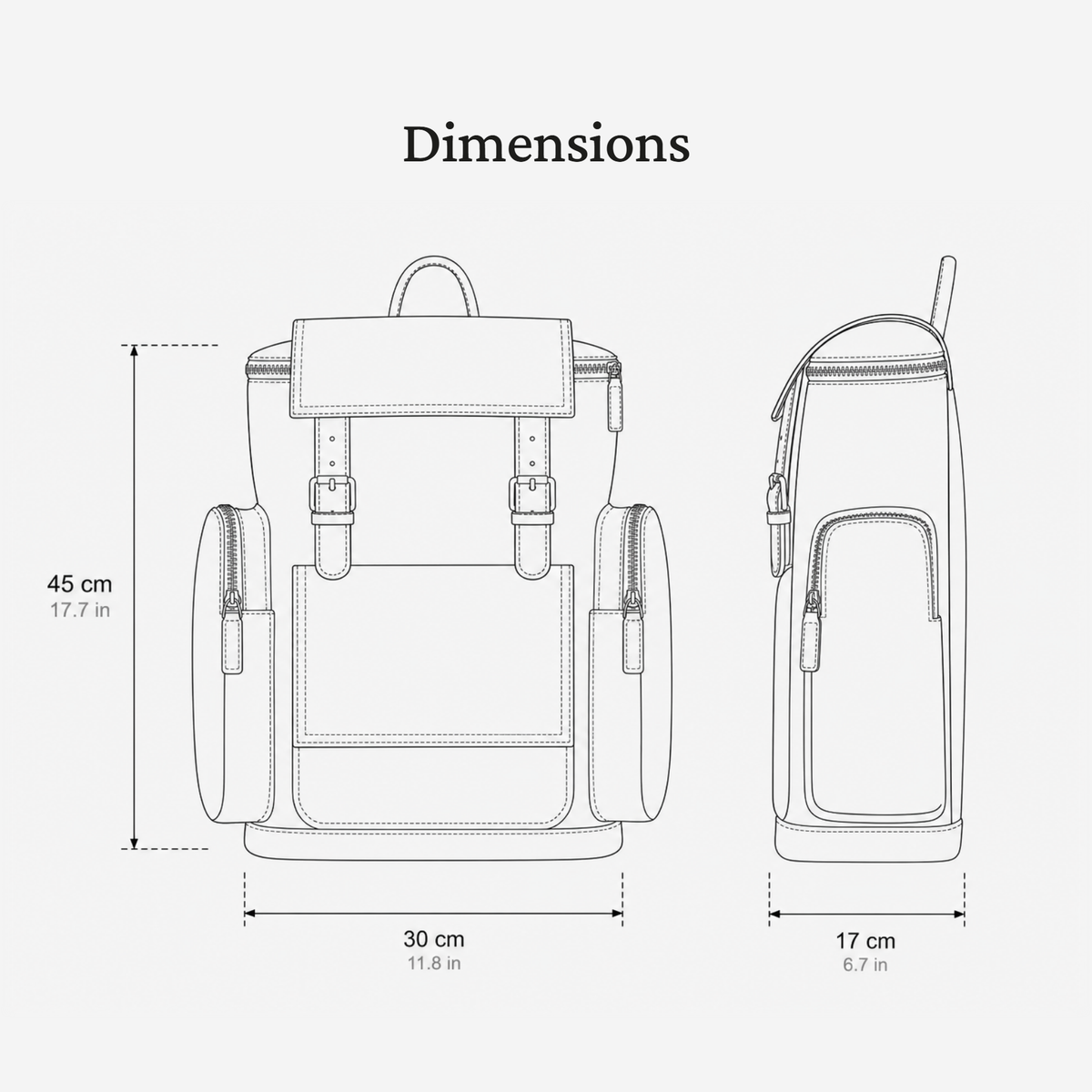 Leather Laptop Backpack | TRURO