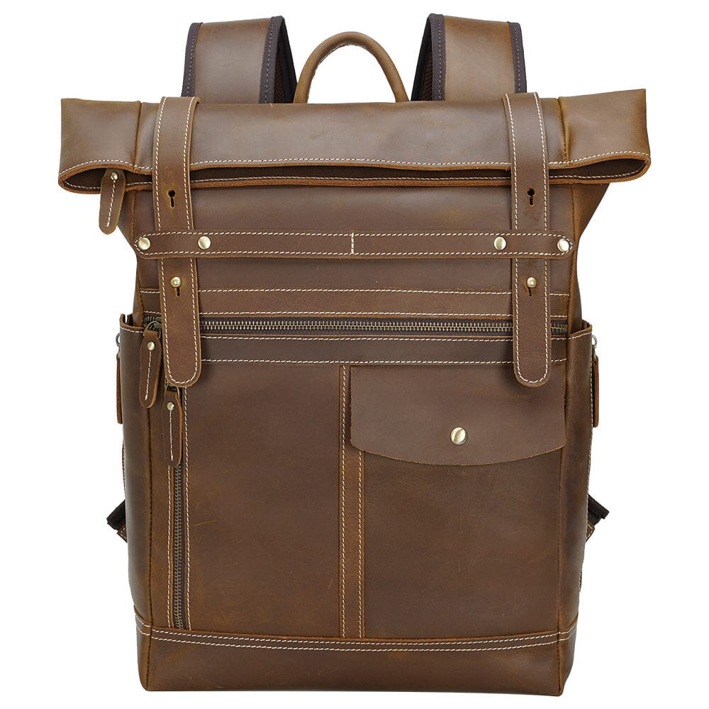 Leather Laptop Bookbag | LEWES
