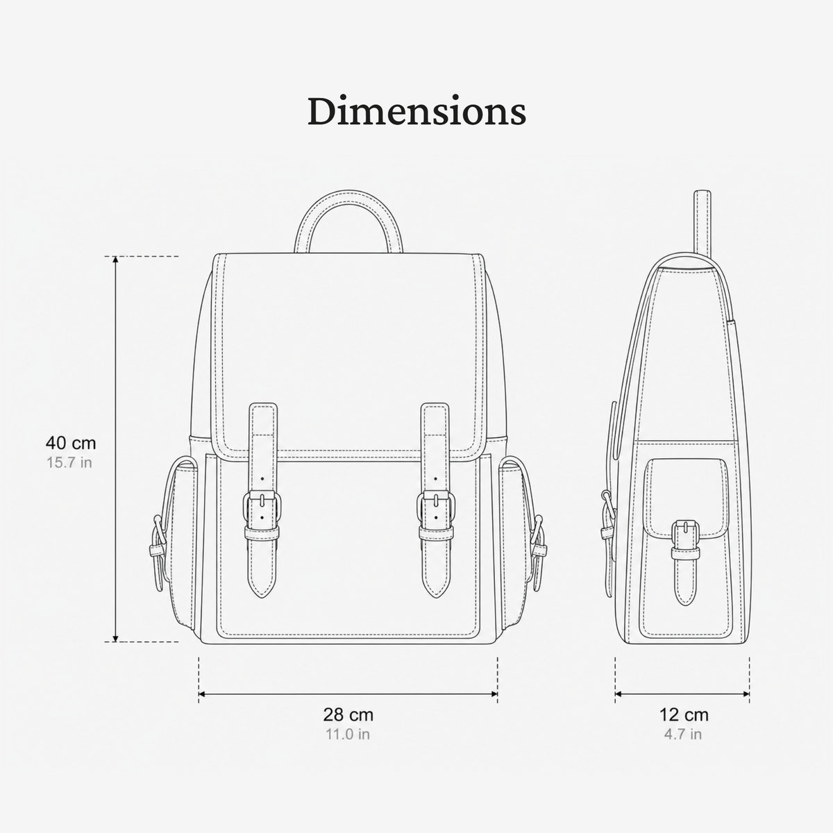 Women's Leather Rucksack | HEREFORD