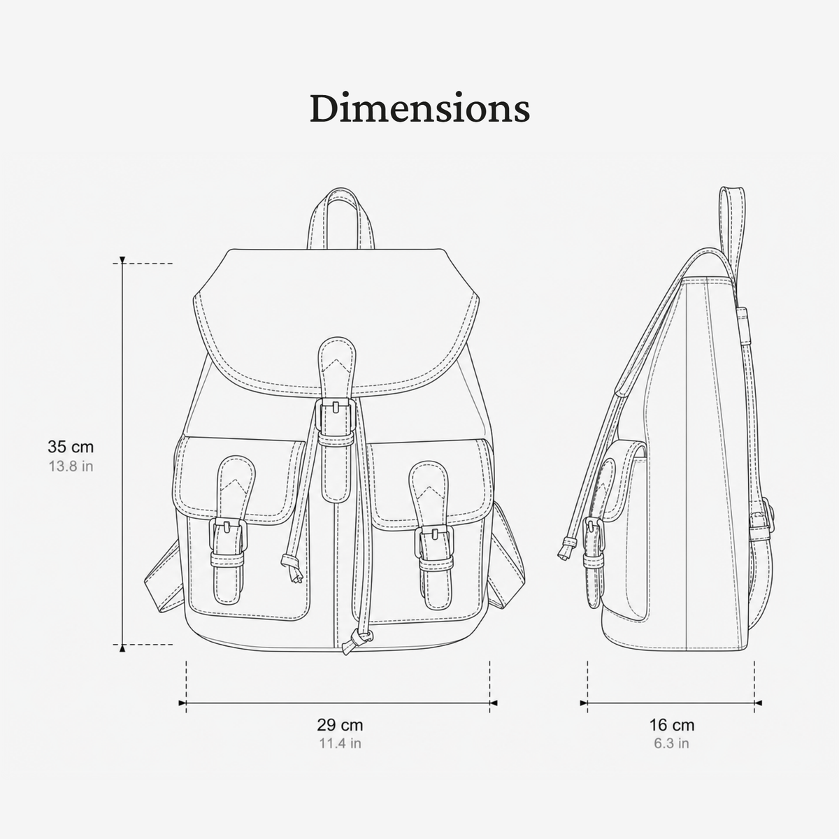 Leather Satchel Backpack | WARWICK