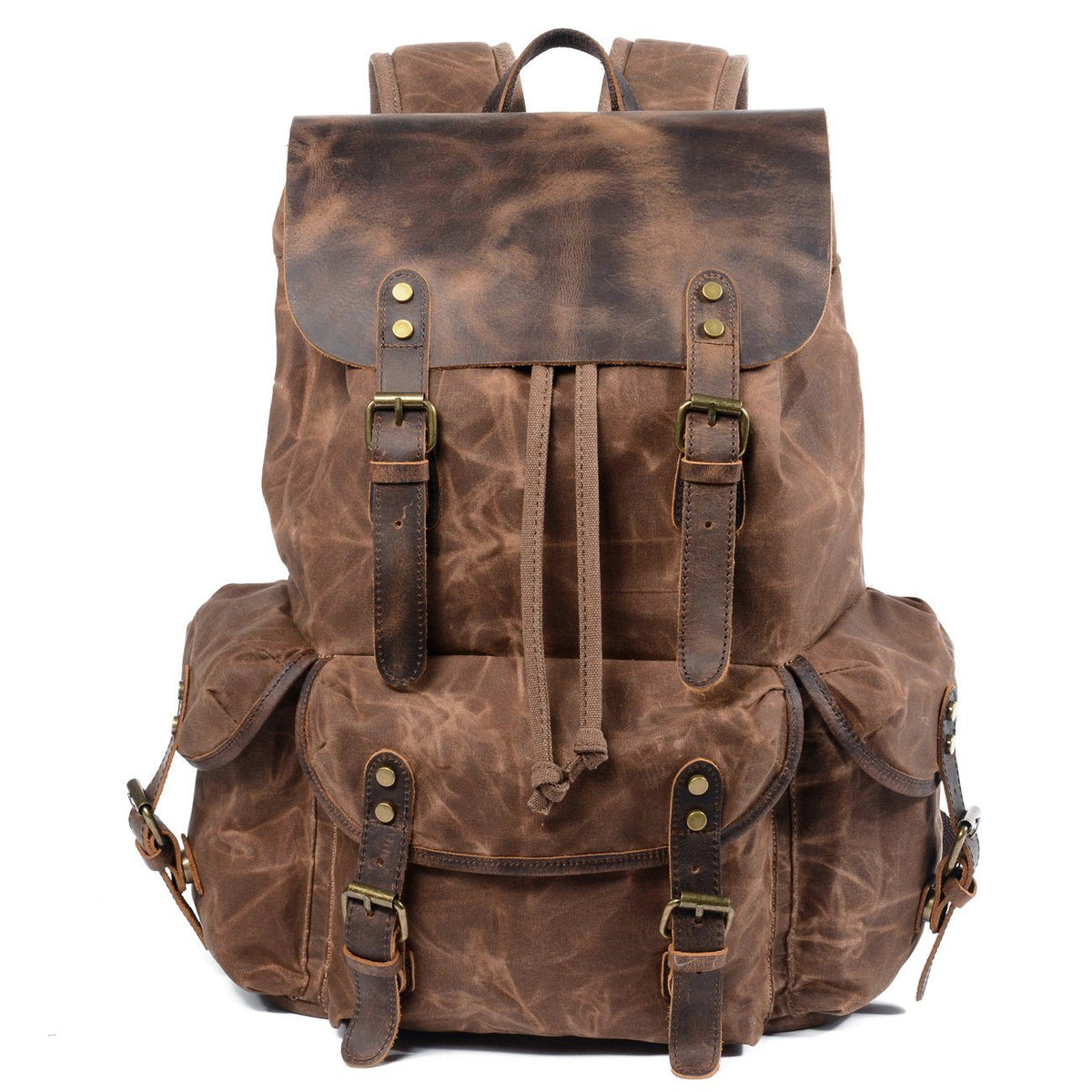 Canvas Leather Backpack | HARROGATE