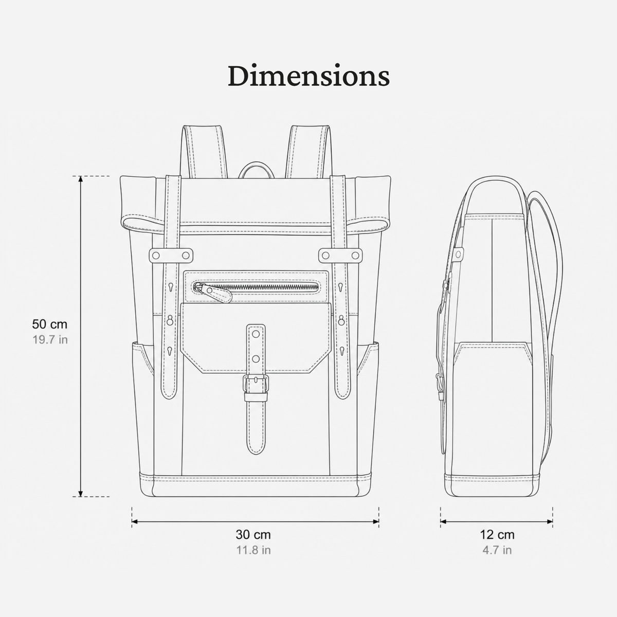 Men's Leather Rucksack | ST ANDREWS
