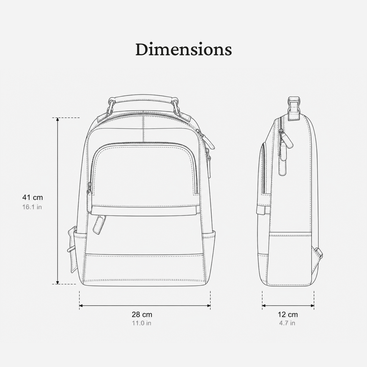 Real Leather Backpack | PERTH