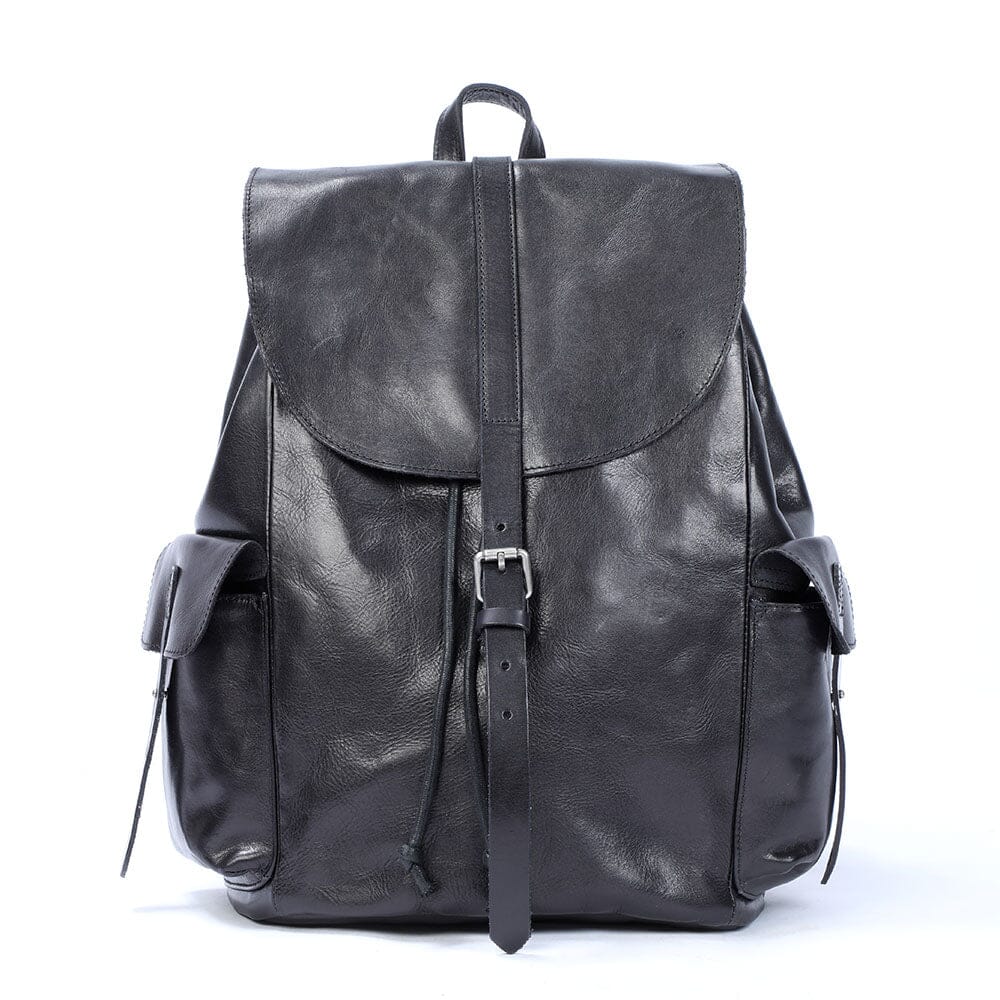 Small Black Leather Backpack | WATERFORD