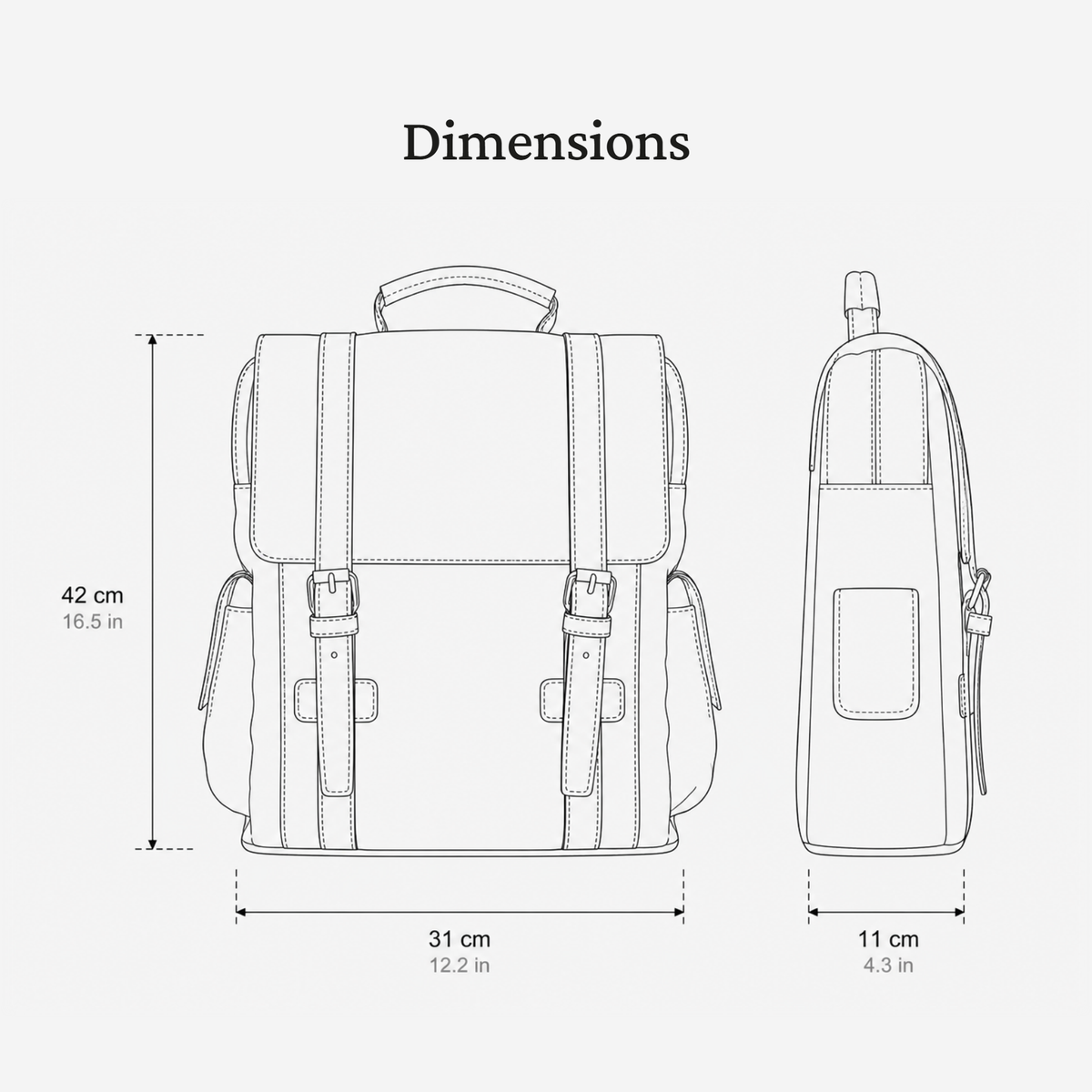 Small Canvas Backpack | WICKLOW