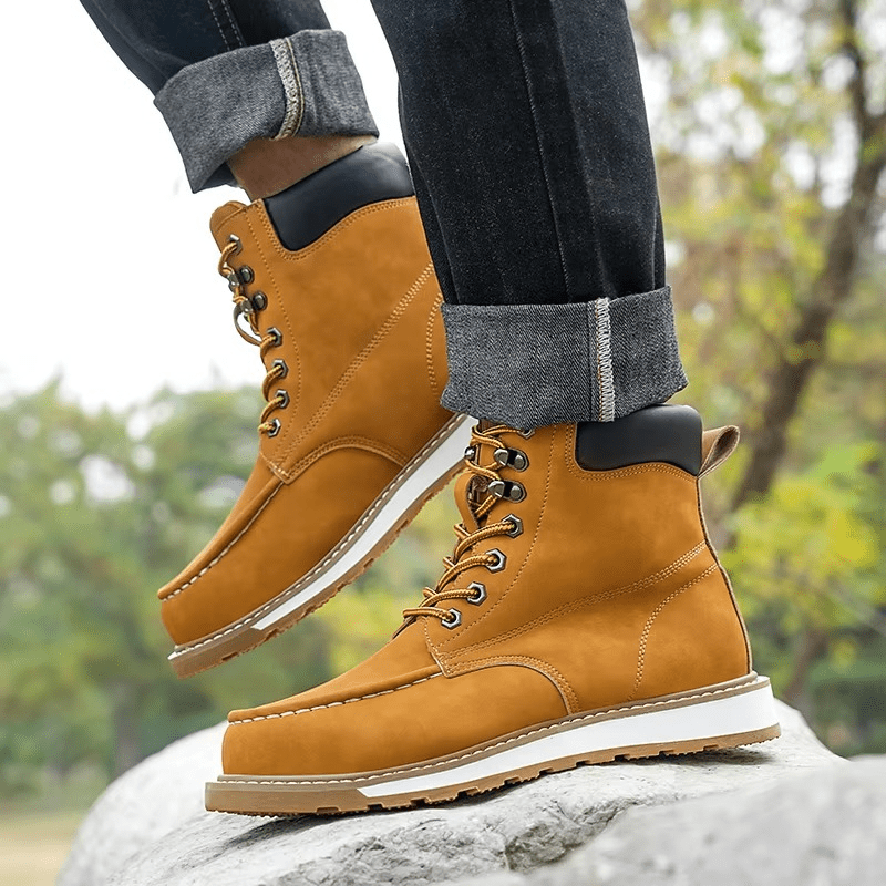 Stalvix - Men's Steel Toe Work Boots | Cushioned Comfort