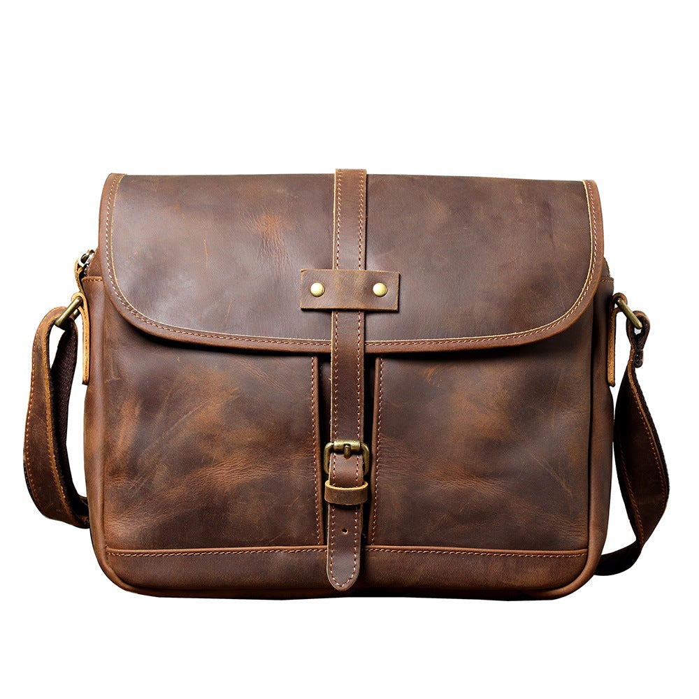 Vintage Leather Messenger Bag | CONCORD